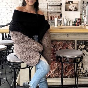 Urban Outfitters Reversible Teddy Bear Coat